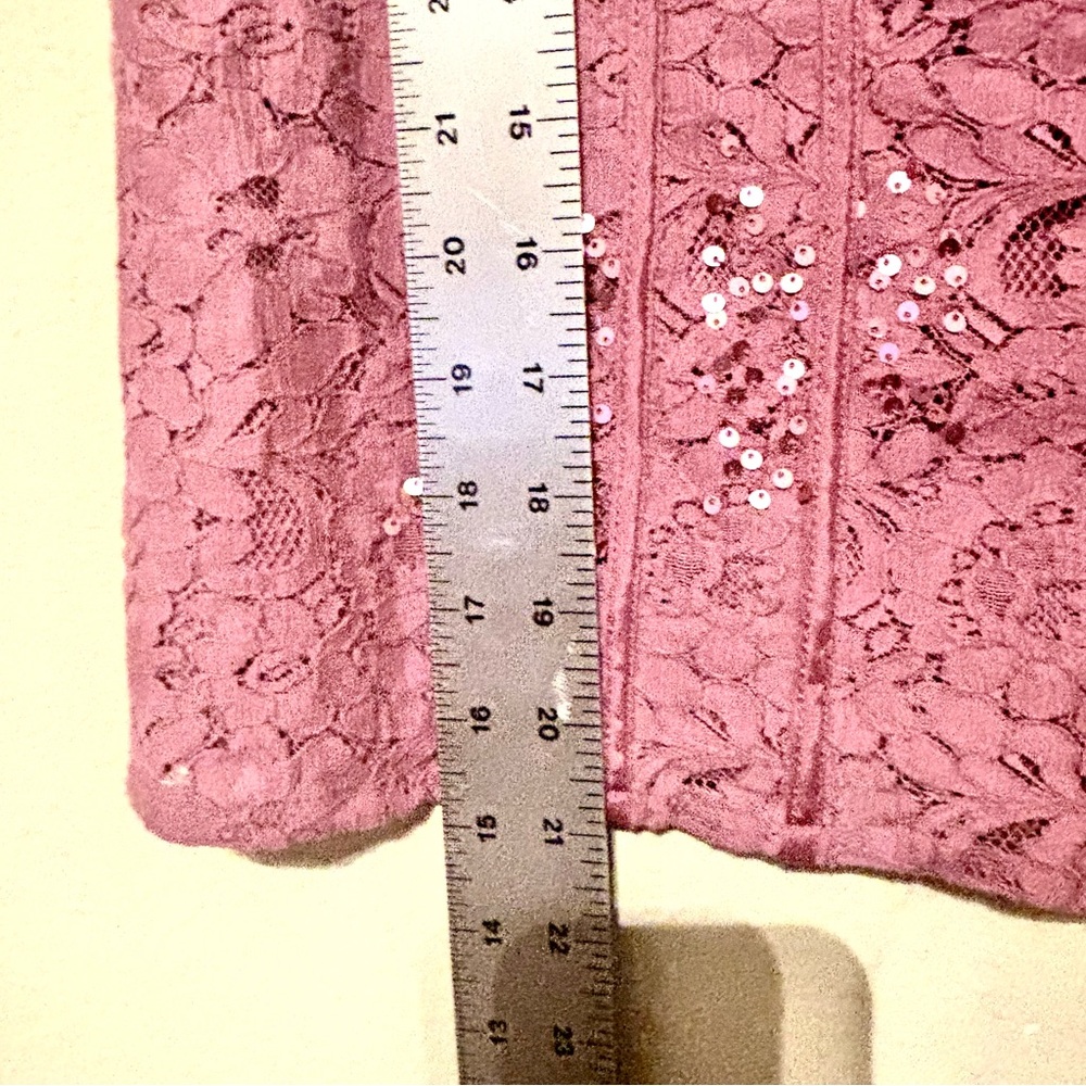 Anthropologie Dusty Rose Soraya Sequined Blouse Sz 10 - Picture 12 of 12